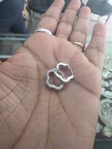 92.5 Sparkling Hoop Earrings with hallmark