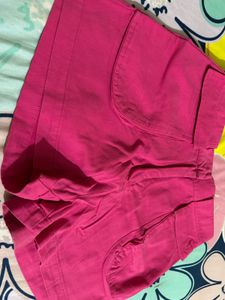 Chic Pink High-Waisted Shorts