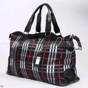 Stylish Striped Travel Duffel Bag
