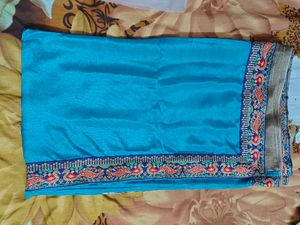 Peacock Print Saree