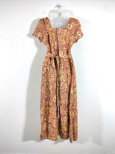 Peach With Floral Jumpsuits (Women's)