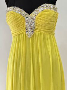 Yellow Embellished Maxi Dress