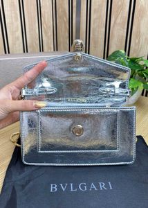 Bvlgari Silver Chain Shoulder Bag