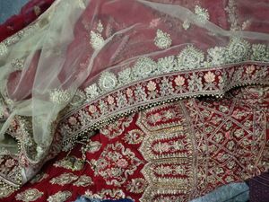 Red &amp; Gold Bridal Lehenga