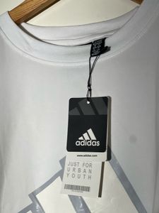 Adidas White Graphic T-Shirt