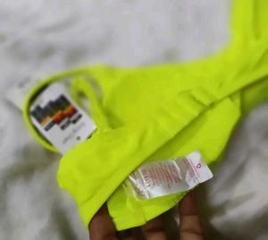 Neon Yellow Bikini Top