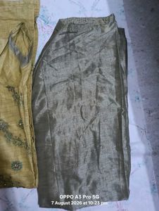 Embroidered V-Neck 3xl suit set