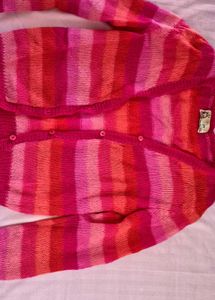 Striped Multicolor Button-Up Cardigan💖🎀