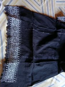 Elegant Black Embroidered Kurta
