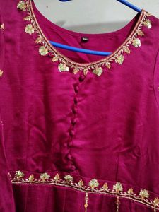 Elegant Embroidered Anarkali Gown