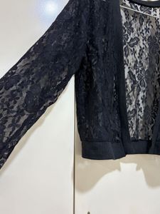 Black Lace Sheer Shrug