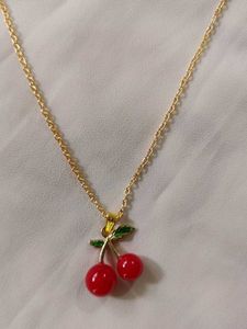 Cute Cherry Charm Necklace