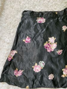 Floral Print Mini Skirt