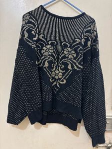 black party wear winter sweater