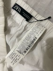 Zara Chic White Wide-Leg Pants