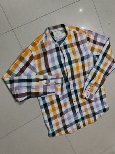 Scotch And Soda Branded Stylish Plaid Casual Shirt