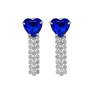 Blue Heart Earrings