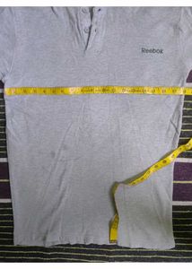 Reebok Grey Henley T-Shirt