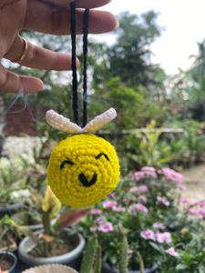 Crochet Honeybee Keycharm / Bagcharm