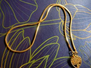 Gold Plated Heart Pendant Necklace