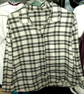 Plaid Button-Up Shirt