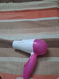 Pink and White Hair Dryer