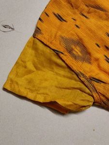 Yellow Ikat Print Kurta