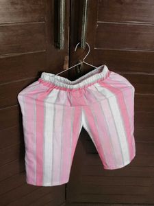Baby Divas Girl Pink Striped Co-ord Set