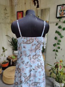 MagreFloral Print Dress High-Low Dres