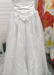 Elegant White Wedding Gown
