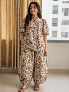 Bohemian Print Kurta Set