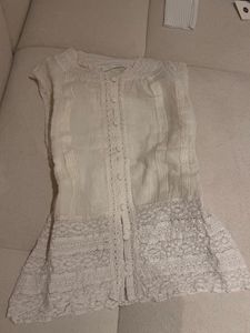ZARA lace sleeveless blouse