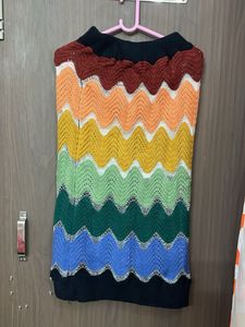 Boho Chevron Knit skirt free size
