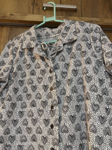 Cozy Heart Print Pajama Set