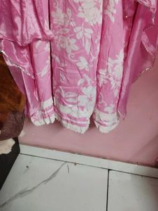 Pink Ethnic Kurta Set with Trousers