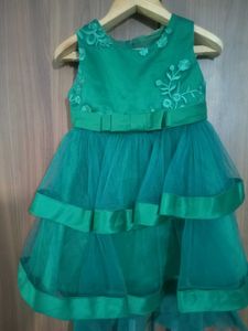Elegant Emerald Green Party Dress