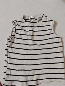 Striped Sleeveless Top