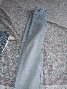 Wide Leg Blue Denim Jeans