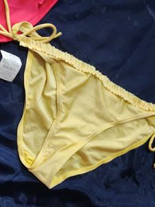 Bright Bikini Bottoms - Red &amp; Yellow