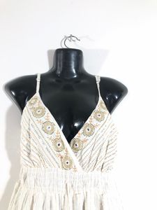 Cream A-Line Dress(Women’s)