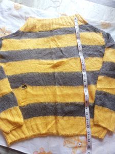 Striped Oversized Knit Sweater