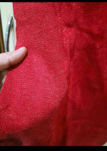 fix ret Red Dress with Bow Detail