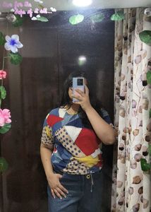 Cute Multicolour Abstract top