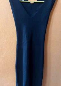 Dark Green V-Neck Bodycon Dress