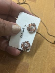 Elegant Rose Design copper Jewelry Set