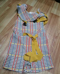 Girls Plaid Romper