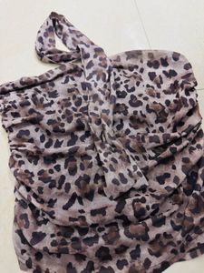 Chic Leopard Print Tube Top