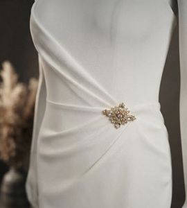 Elegant Cream Halter Neck Gown