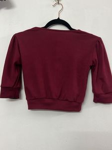 Maroon 3/4 Sleeve Top