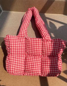 Pinterest Gingham Puffer Bag🌷🌸